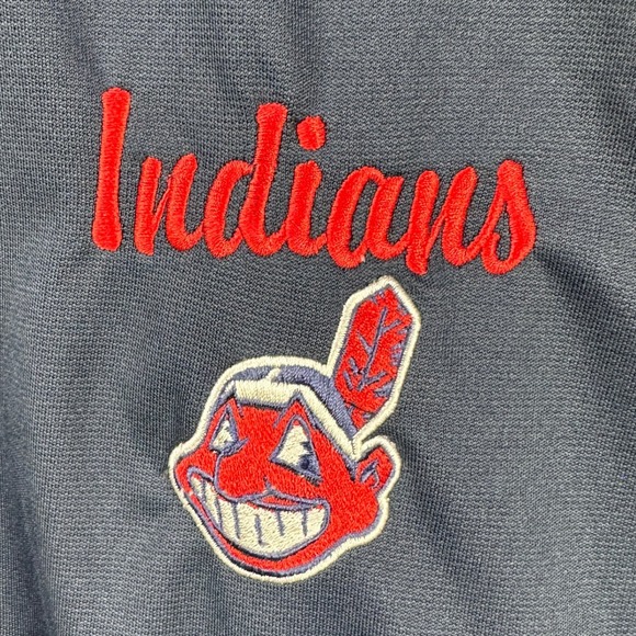 Cleveland‎ Indian Guardians Jacket Full Zip Mens Large Blue Pocket Logo Dynasty - Picture 6 of 9